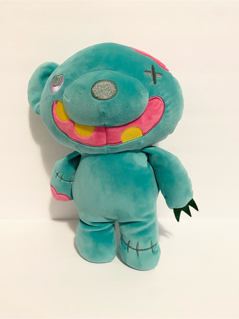 Deddy Bears Zombear Plush Teddy Bear Zombie Stuffed Animal Toy 10” Blue Pink